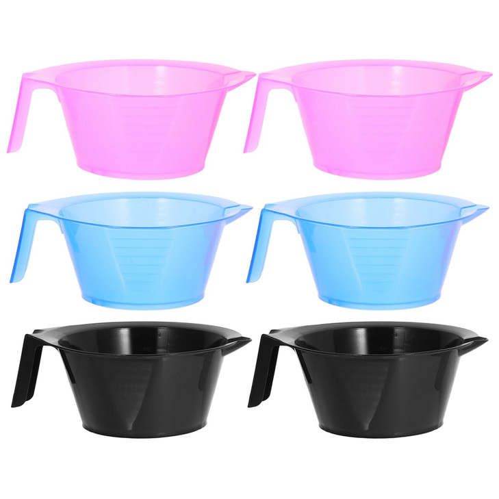 LALAFINA Hair Dye Bowl Transparent 26 Inch Salon Hair Color Mixing Bowl with Measurement Scales for Precise Dye Mixing a