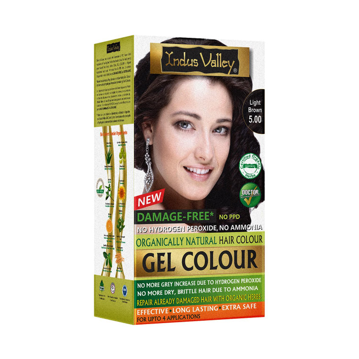 Indus Valley Natural Organic Damage Free Gel Hair Color Ammonia Free Vegan Cruelty Free Up to 100 Gray Coverage Long Las