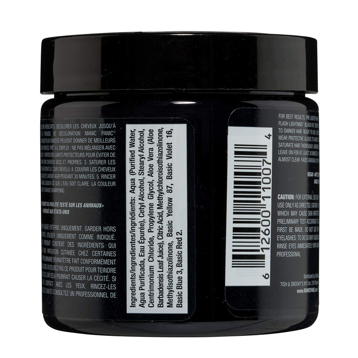 MANIC PANIC Classic Raven Semi Permanent Hair Color CoolToned Black Hair Dye for Women Men That Lasts 46 Weeks Vegan Amm