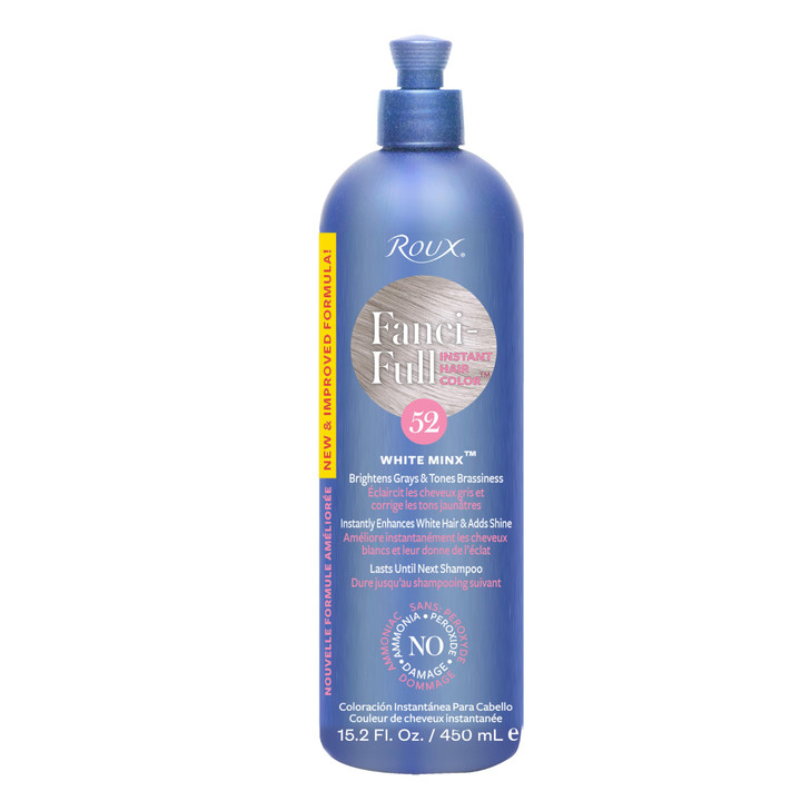 Roux FanciFull Instant Hair Color Rinse 52 White Minx Temporarily Evens Tones Blends Away Gray 152 Oz