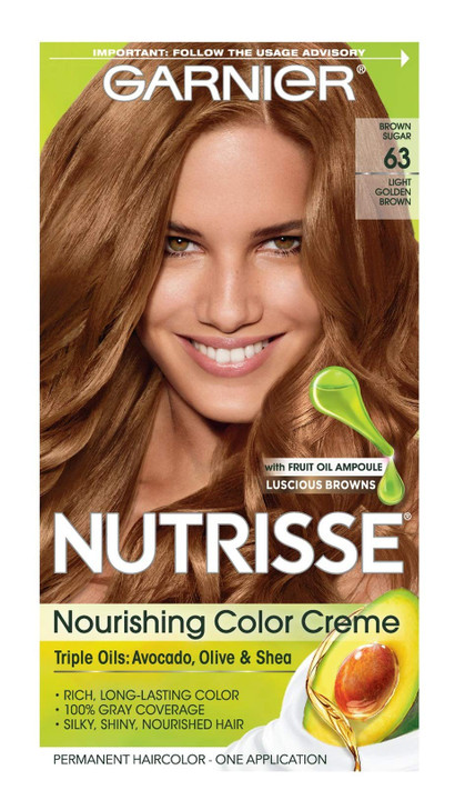 Garnier Nutrisse Nourishing Color Creme 63 Light Golden Brown 1 ea