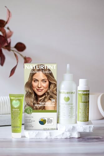 Naturtint 8N Wheat Germ Blonde Permanent Hair Color Pack of 1 Ammonia Free Vegan Cruelty Free up to 100 Gray Coverage Lo
