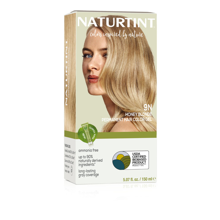 Naturtint 9N Honey Blonde Permanent Hair Color Pack of 1 Ammonia Free Vegan Cruelty Free up to 100 Gray Coverage Long La