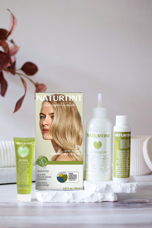 Naturtint 9N Honey Blonde Permanent Hair Color Pack of 1 Ammonia Free Vegan Cruelty Free up to 100 Gray Coverage Long La