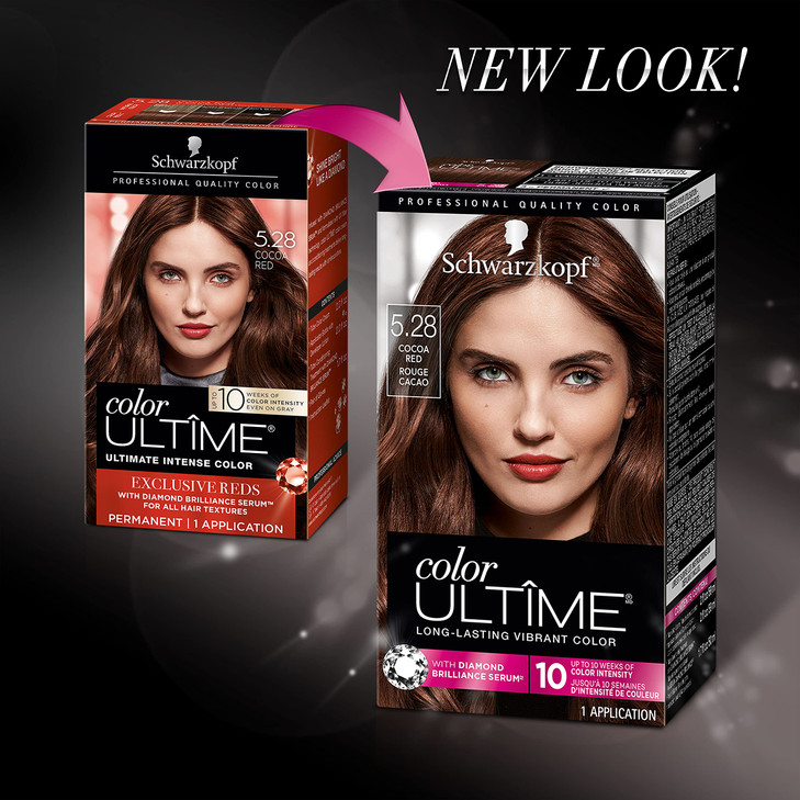 Schwarzkopf Color Ultime Hair Color Cream 528 Cocoa Red Packaging May Vary