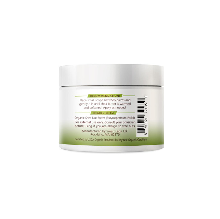 Nuvia Organics Shea Butter - USDA Certified Organic, Unrefined (Virgin) Non-GMO: 4oz