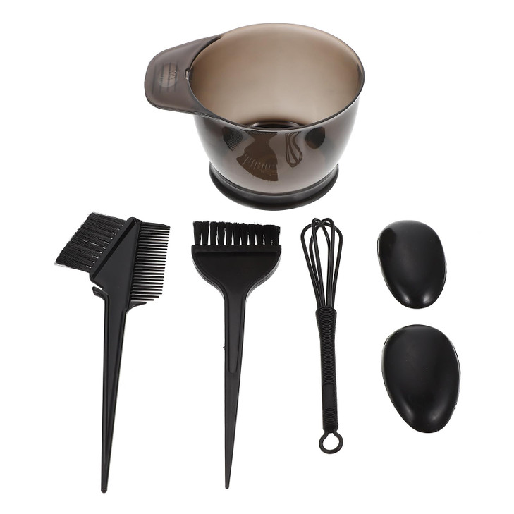 Healifty Hair Dye Kit 5Piece Hair Coloring Set with Mixing Bowl Brush Comb Ear Covers and Mixer for Salon and Home Use