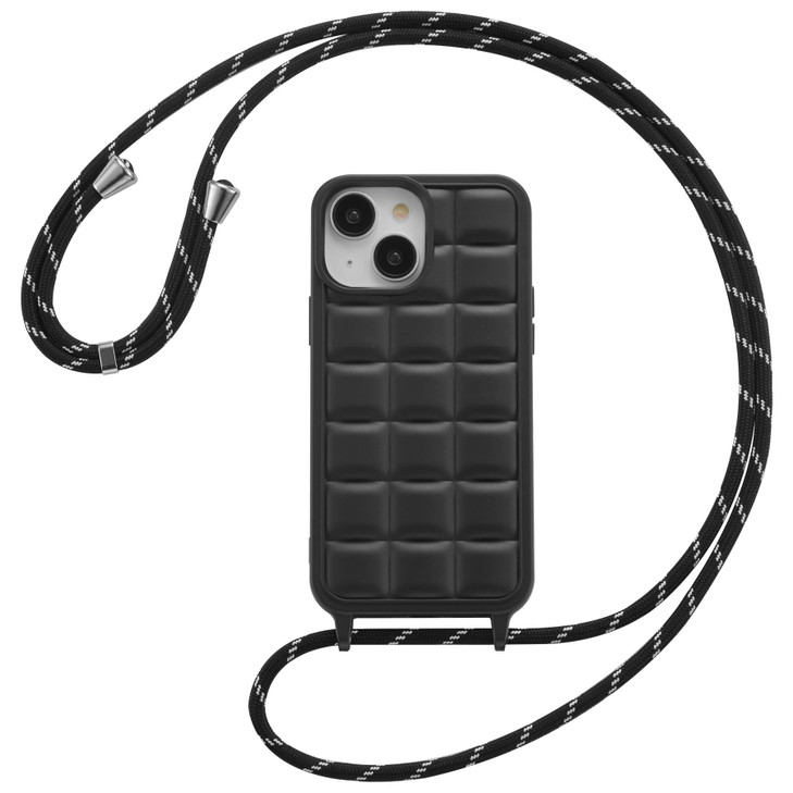 ZCDAYE for iPhone 13/iPhone 14 Case with Strap, Soft Silicone Case with Crossbody Phone Lanyard, Adjustable Neck Shoulder Strap Women Men Shockproof