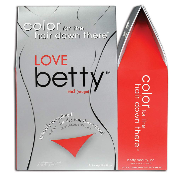 Betty Beauty Love Red Betty Color for the Hair Down There Hair Coloring Kit