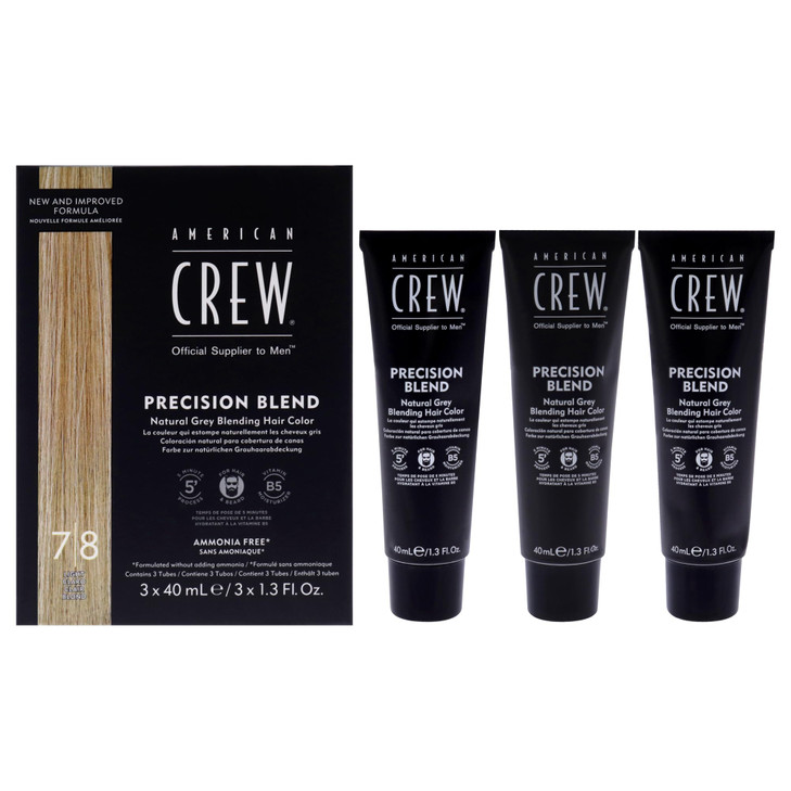 American Crew Mens Temporary Hair Color Temporary Hair Dye Natural Gray Coverage Light 135 Fl Oz
