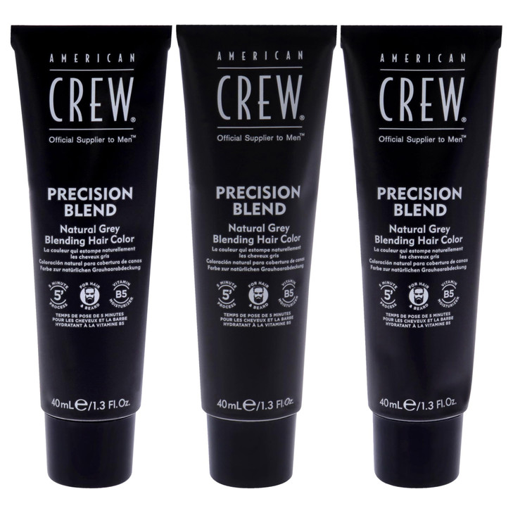 American Crew Mens Temporary Hair Color Temporary Hair Dye Natural Gray Coverage Light 135 Fl Oz