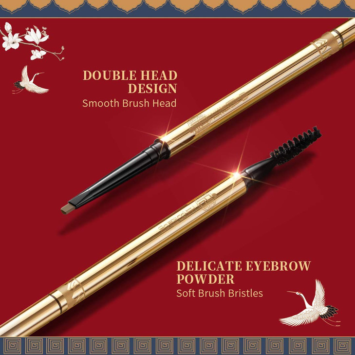 ZEESEA Palace Identity Round Eyebrow PencilMakeup Infallible LongLasting Eyebrow pencil UltraFine Felt Tip Light Brown