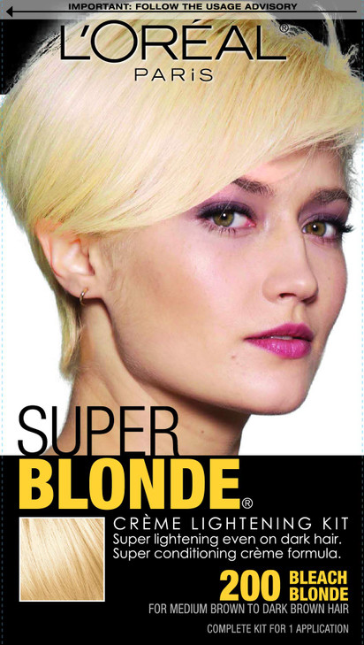 LOreal Paris Super Blonde Creme Lightening Kit 200 Bleach Blonde