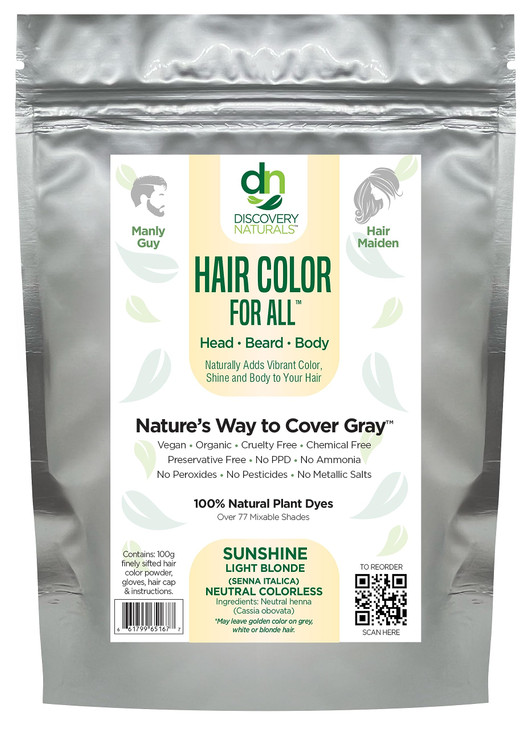 Blonde Henna Hair Color For All Kit 100 All Natural Hair Dye Beard Dye Powder Sunshine Light Blonde Organic Herbal Vegan