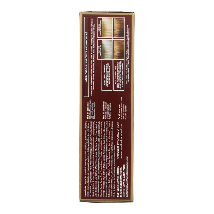 Surya Brasil Henna Cream Ash Blonde 98 Natural Ingredients Vegan CrueltyFree EcoFriendly SemiPermanent Hair Color Deep H