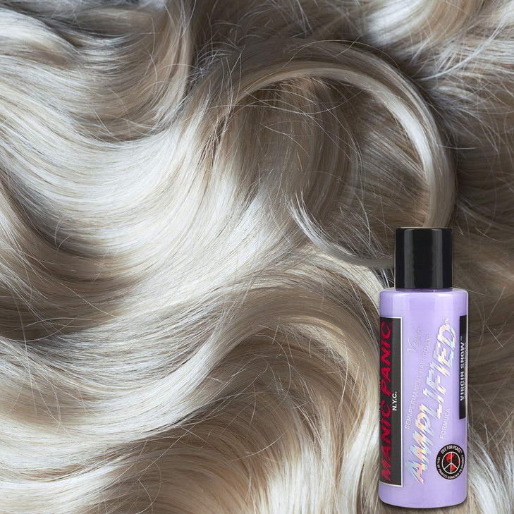 MANIC PANIC Virgin Snow Blonde Toner Amplified SemiPermanent BlueTinted Toner for Blondes or Bleached Hair Removes Brass