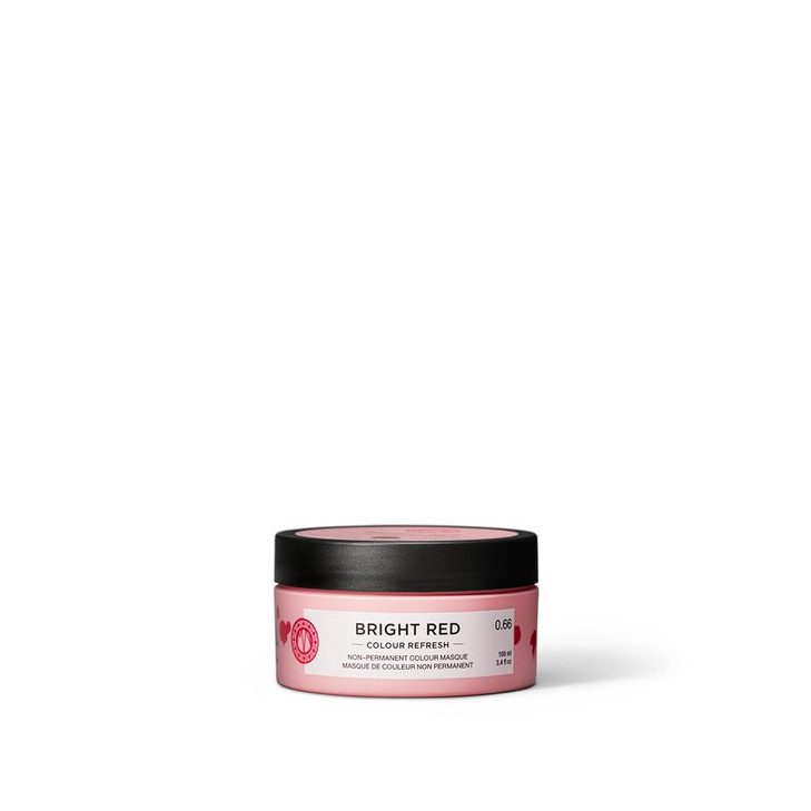 Maria Nila Colour Refresh Bright Red 34 Fl Oz Red Hair Mask SemiPermanent Pigments 100 Vegan SulfateParaben free