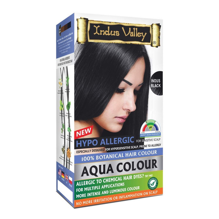 Indus Valley Aqua Hair Color Dark Brown Gray Coverage Hair Dye Allergy Free Organic Hair Color 100 Botanical Hair Colour