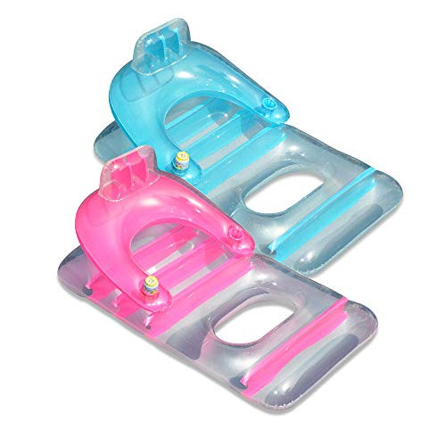Swimline Deluxe Lounge Chair Colors May Vary Pink or Blue