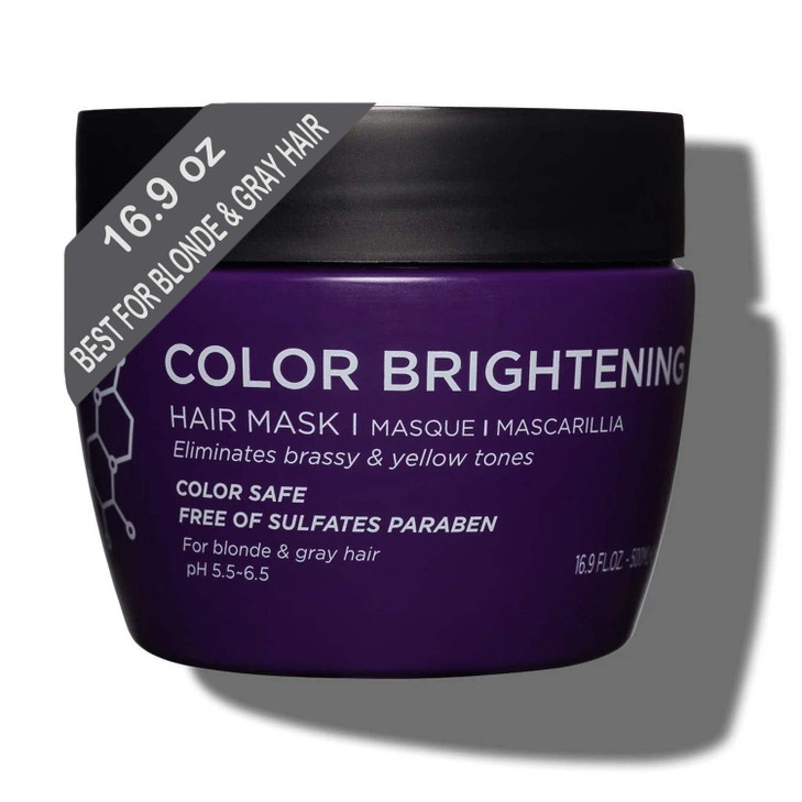 Luseta Purple Hair Mask 169 Oz Deep Conditioner for Color Treated Hair Neutralizes Unwanted Yellow Tones and Removes Bra