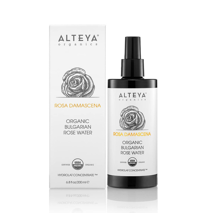 Alteya HighPotency Rose Water USDA Organic Facial Toner 6000 Roses in a Bottle 68 Fl Oz200mL Pure Bulgarian Rosa Damasce