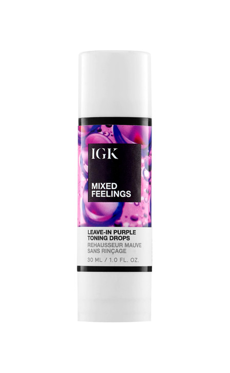 IGK MIXED FEELINGS LeaveIn Blonde Toning Drops Brighten Neutralize Brass Vegan Cruelty Free 1 Oz
