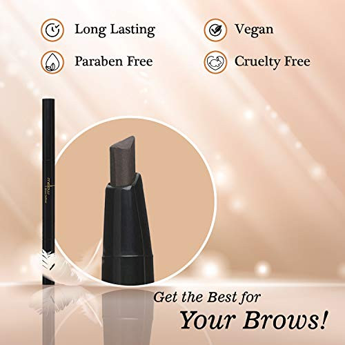 Mellow Cosmetics Brow Definer Eyebrow Pencil Triangular Tip Non Greasy Long Lasting Easy To Glide Brow Defining Pen Prof