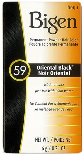Bigen Permanent Powder Hair Color 59 Oriental Black 1 ea Pack of 10
