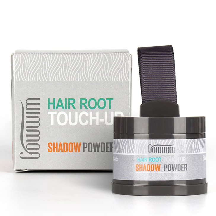 gowwim Root Touch Up Hair Loss and Receding Hairline Concealer Powder for Hair Beard 014oz 4g