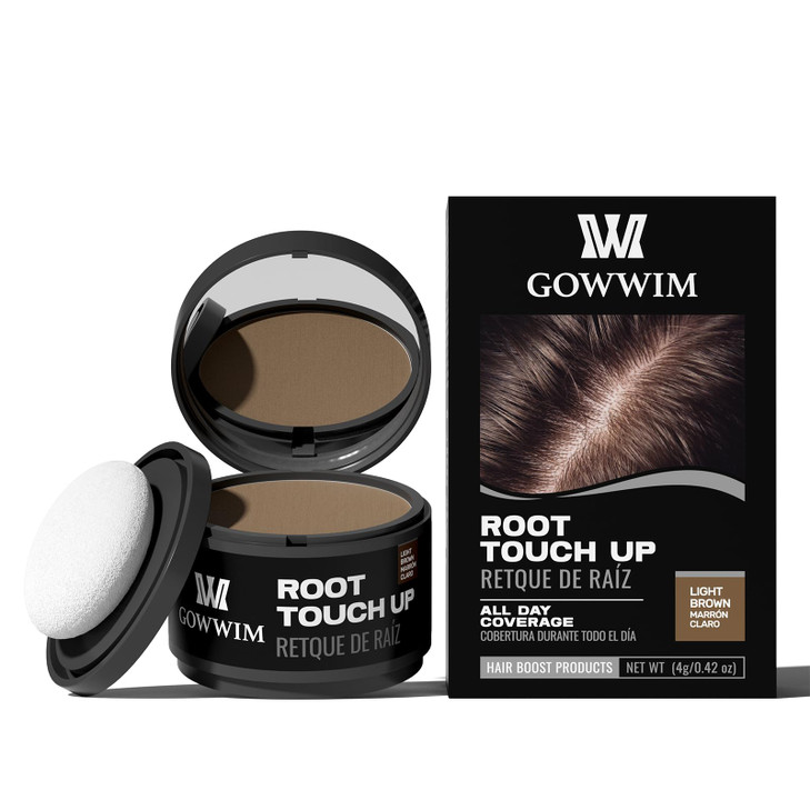 Hairline Powder Light Brown Hair Root Dye Instantly Color Shadow for Thin and Gray Hair Roots 4g