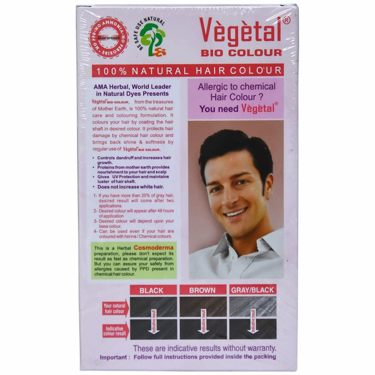 Vegetal Bio Colour Experience Dark Brown Hair Color Unisex AmmoniaFree PPDFree 100 Organic and Herbal Safe and Effective