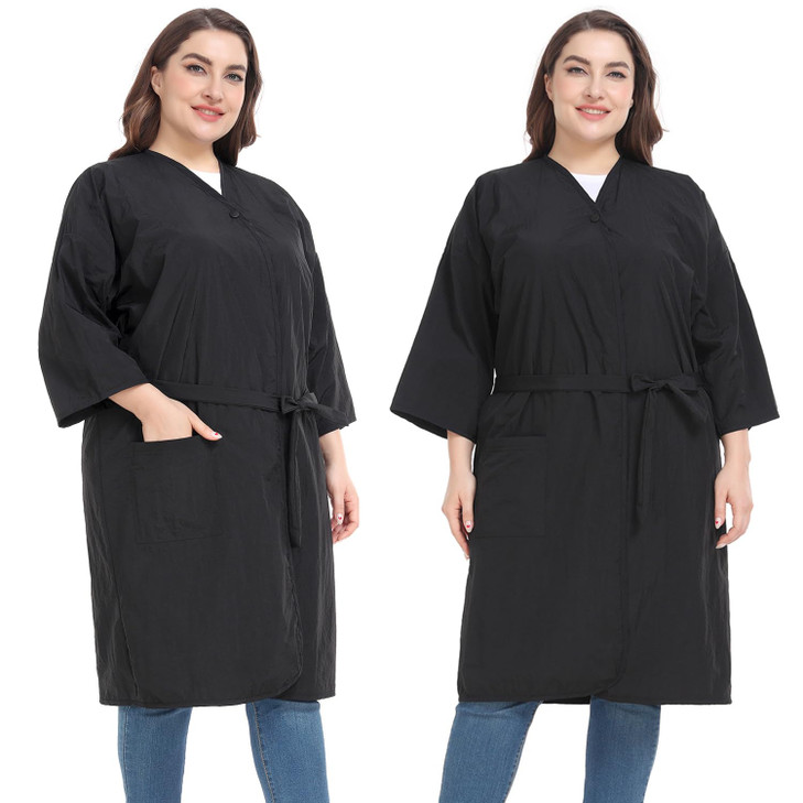 PERFEHAIR Salon Gown Capes for Clients Pack of 2 Nylon Cape Wraps Cover Smock for Women Men Hair Stylist Smocks for Hair