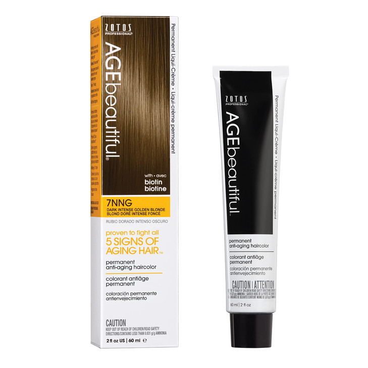 AGE beautiful Permanent Hair Color Dye Liqui Creme 100 Gray Coverage AntiAging Haircolor Biotin for Thicker Fuller Hair