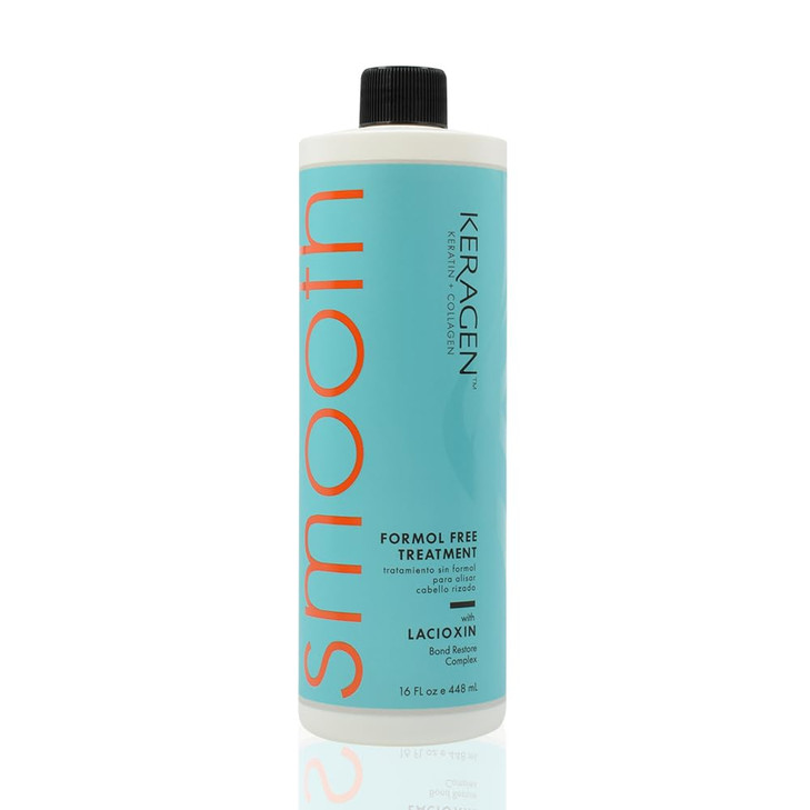 Keragen Brazilian Keratin Smoothing Treatment FormaldehydeFree Blowout for Frizzy Dry or Damaged Hair Smooth Silky Resul