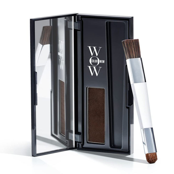 COLOR WOW Root Cover Up Dark Brown Instant Grey Coverage and Temporary TouchUp Water and Sweat Resistant No mess AwardWi