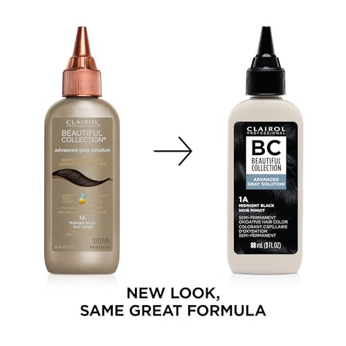 Clairol Professional Beautiful Collection Advanced Gray Solutions 1A Midnight Black 3 oz Packaging May Vary