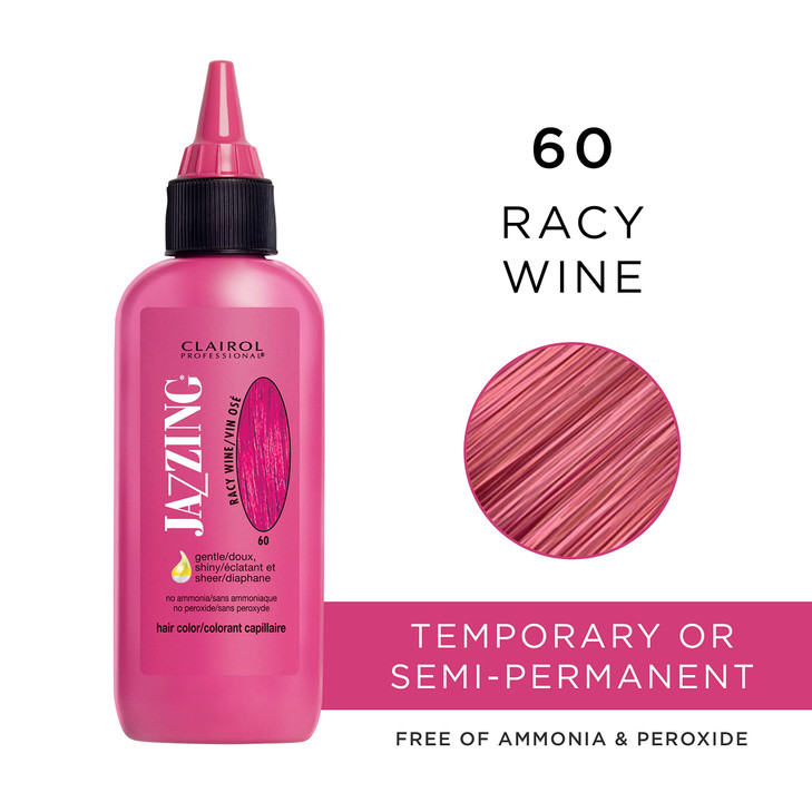 Clairol Professional Jazzing SemiPermanent Hair Color No60 Racy Wine 3 oz