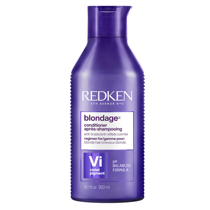 Redken Blondage Purple Conditioner For Blonde Hair Tones Moisturizes Brassy Hair Color Depositing