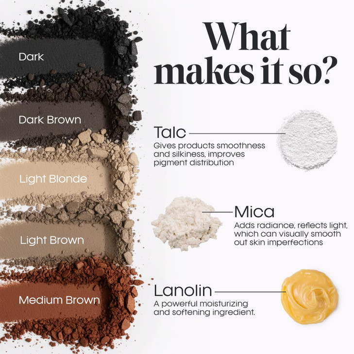 Premium Root TouchUp Hair Color Powder for Women Gray Coverage Hairline Concealer Light Brown Builtin Applicator Brush L