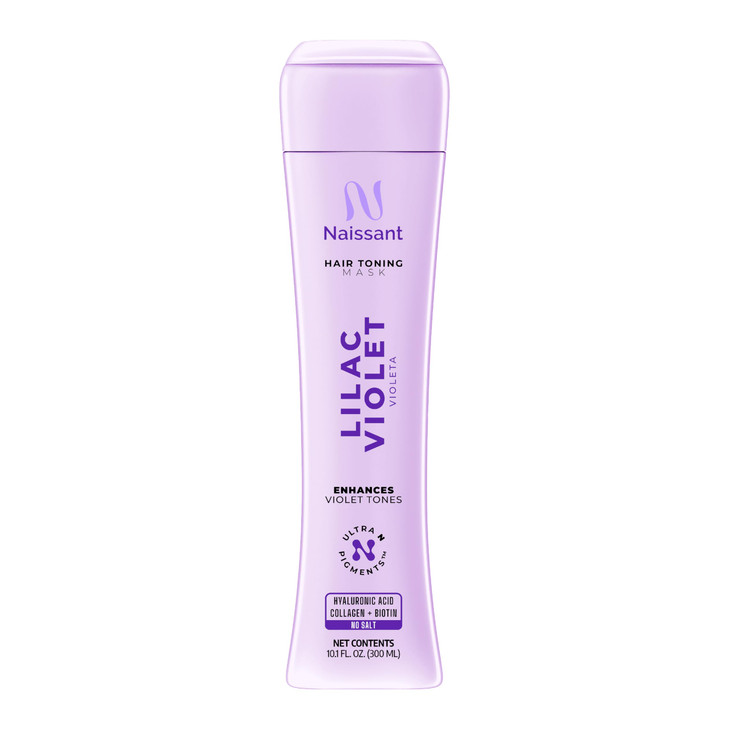 naissant Lilac Violet Hair Toning Mask Ultra HighPurity Pigments Color Depositing Violet Tone Hyaluronic Acid Collagen B