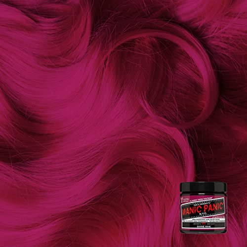 MANIC PANIC Classic Divine Wine Semi Permanent Hair Color Deep RedBased Pink Hair Dye for Women Men That Lasts 46 Weeks