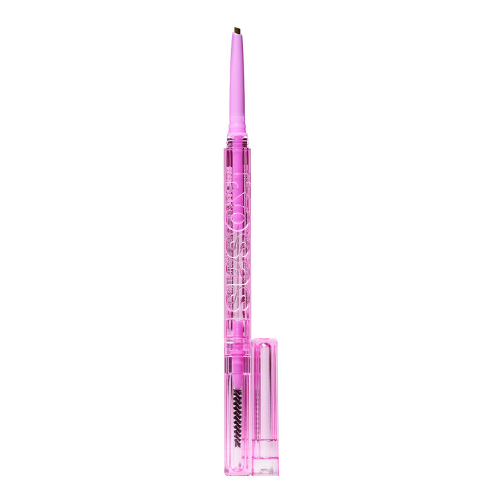 Kosas Brow Pop Longwear Eyebrow Makeup DualSided Defining Pencil with Castor Oil for Soft Natural Look of Real Hair Dark