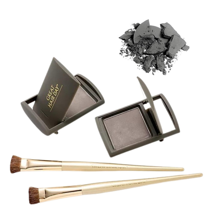 Joan Rivers Great Hair Day Root Touch Up Powder Duo Fillin Powder for Thicker Fuller Looking Hair Salt Pepper