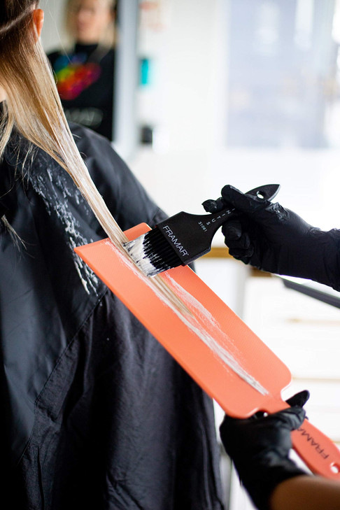 FRAMAR Balayage Board and Paddle Set Long and Short Foil Board For Highlights Highlighting Board Balayage Hair Dye Kit H