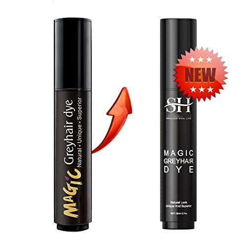gowwim Root Touch Up Semipermanent Hair Dye Pen to Cover Gray Hair Roots Black