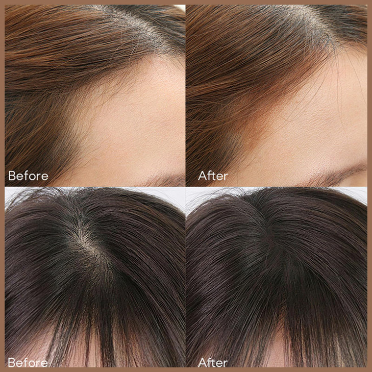 MIELIKKI Root Cover Up Pen Temporary Hair Concealer for Hairline Powder and Coverage Light Brown
