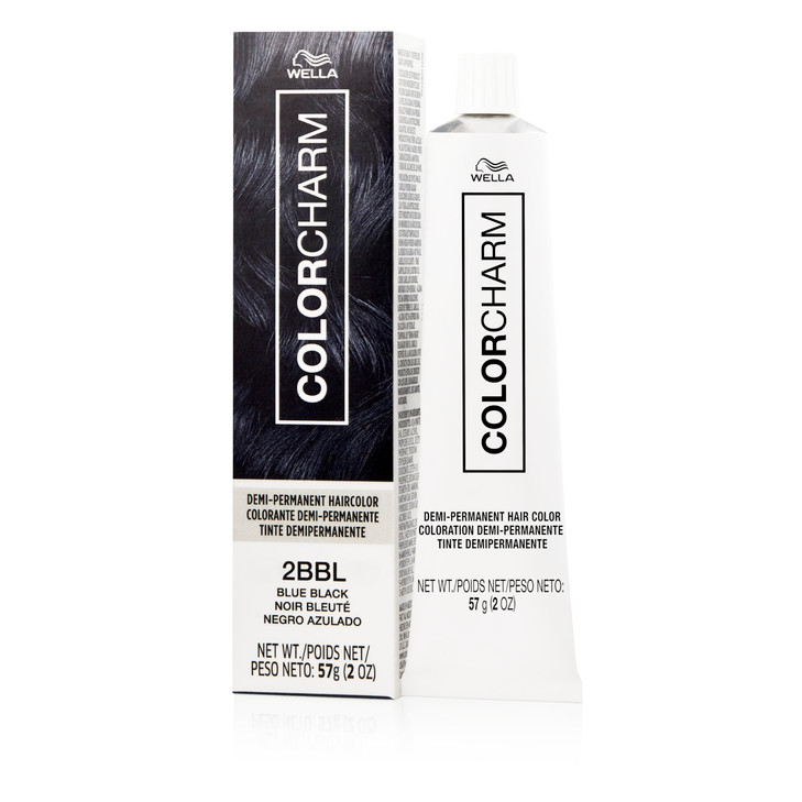 COLORCHARM Demi Permanent Hair Color 2BBL Blue Black Gloss Refresh Tone 2 Fl Oz