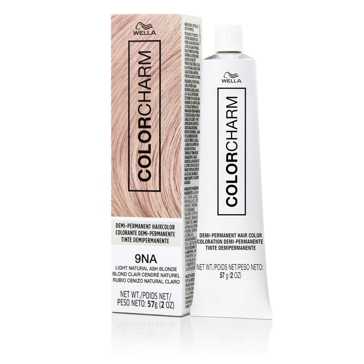 COLORCHARM Demi Permanent Hair Color 9NA Light Natural Ash Blonde Gloss Refresh Tone 2 Fl Oz