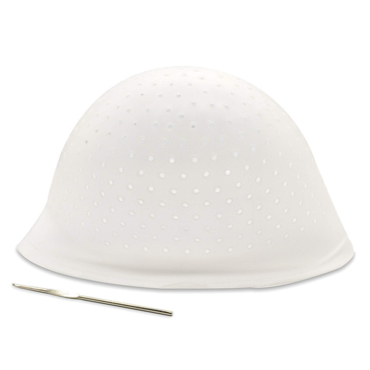 Dye Cap Highlighting Frosting Cap Highlight Caps for Dying Hair with Metal Hook Hair Coloring Salon Home Use Hairdressin