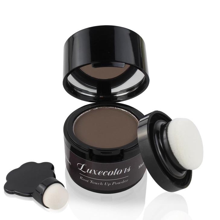 Luxecolors Root Touch Up Hair Color Powder Gray Hair Coverage Hairline Powder for Women Men Instantly Covers Thinning Ha